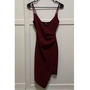 Windsor Maroon Red Spaghetti Strap Dress